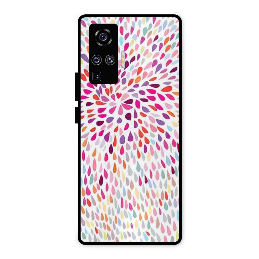 Colorful Decorative Pattern Metal Back Case for Vivo X50 Pro