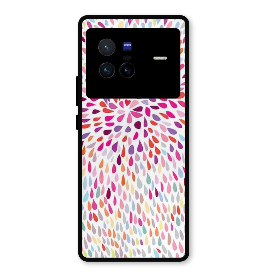 Colorful Decorative Pattern Metal Back Case for Vivo X80
