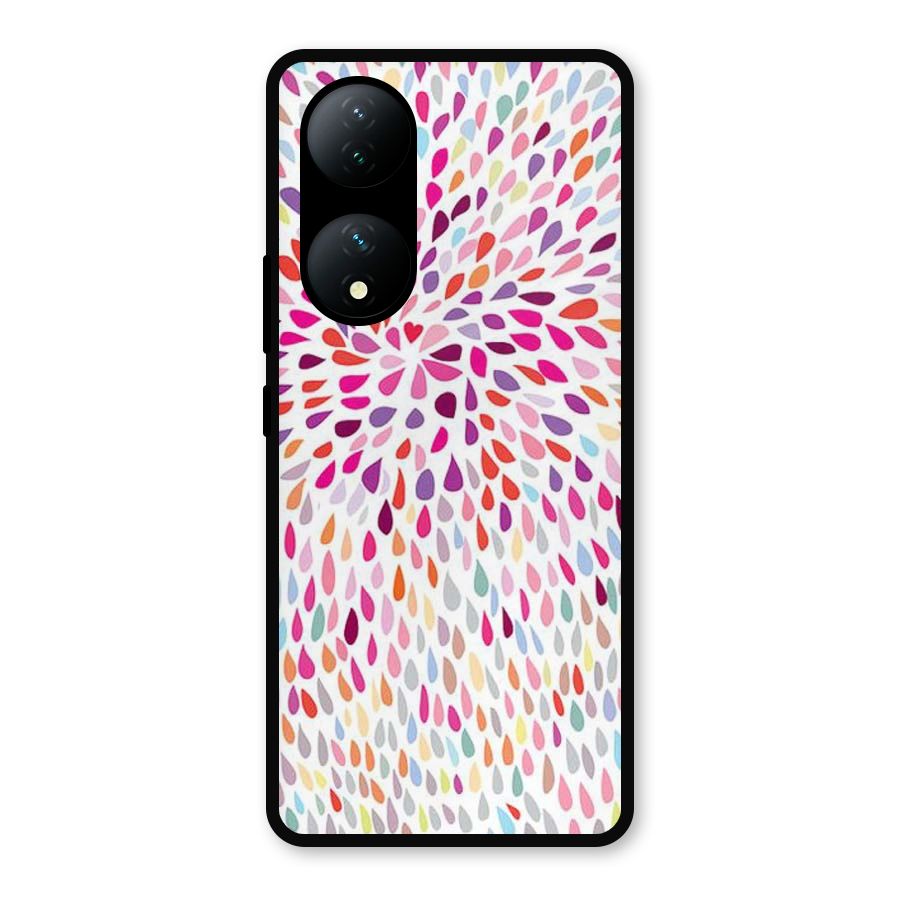 Colorful Decorative Pattern Metal Back Case for Vivo Y100a
