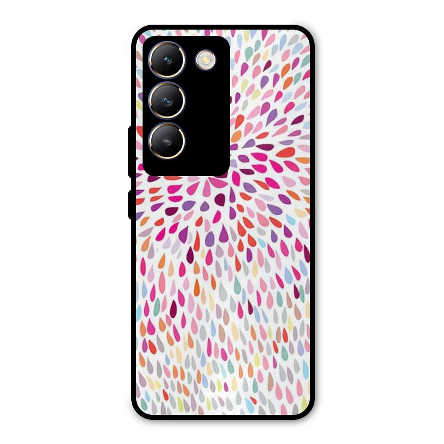 Colorful Decorative Pattern Metal Back Case for Vivo Y200e
