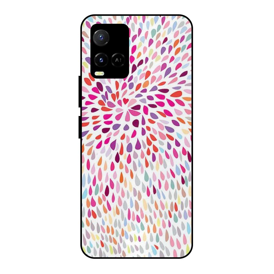 Colorful Decorative Pattern Metal Back Case for Vivo Y21A