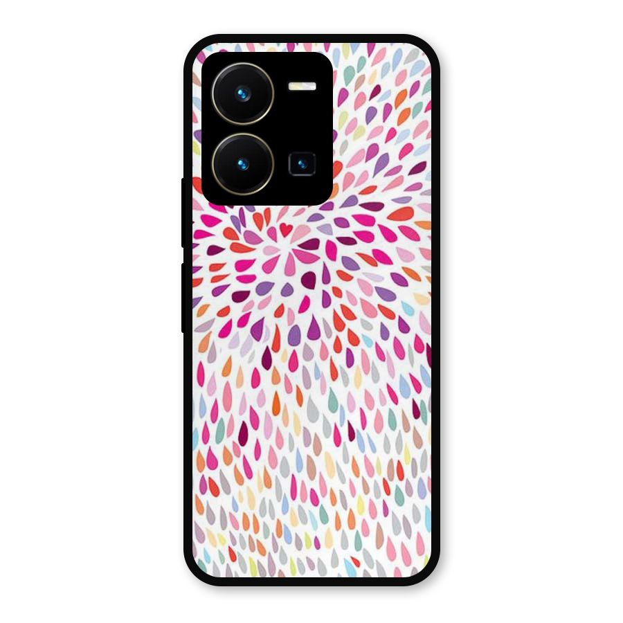 Colorful Decorative Pattern Metal Back Case for Vivo Y35
