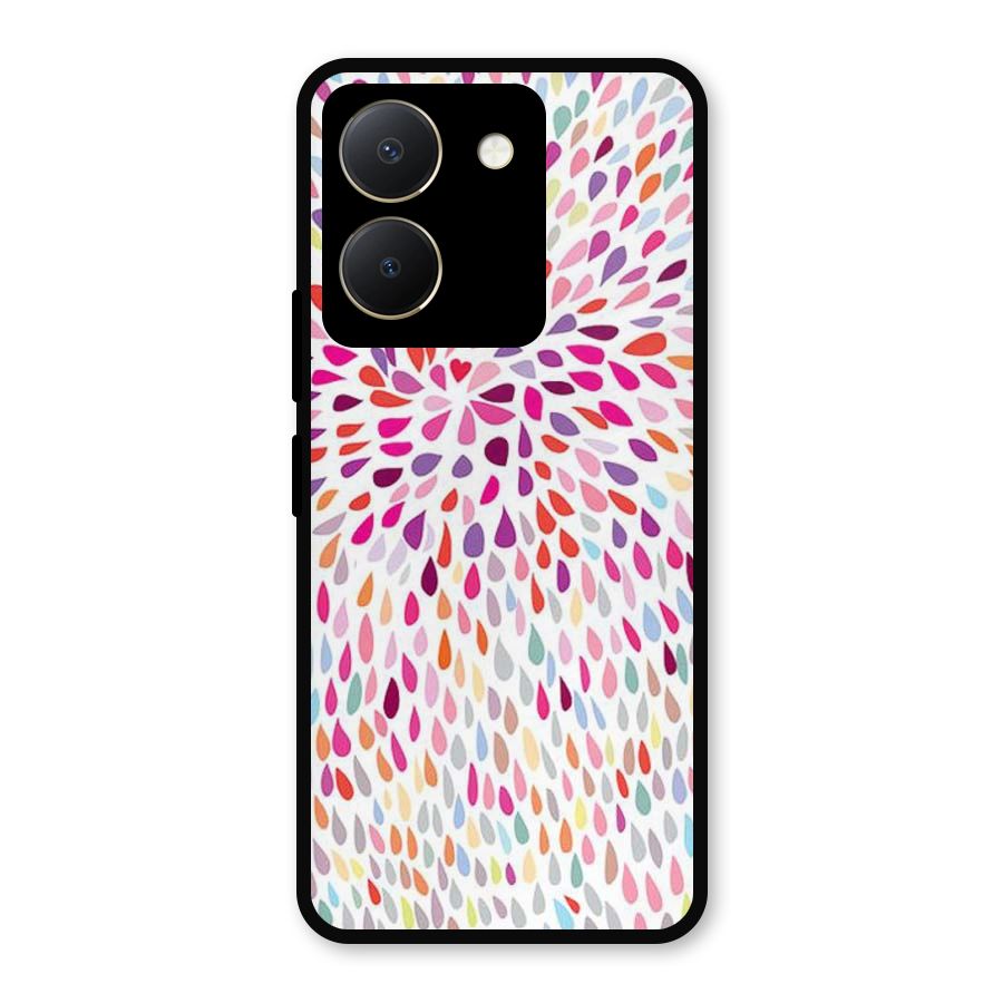 Colorful Decorative Pattern Metal Back Case for Vivo Y36