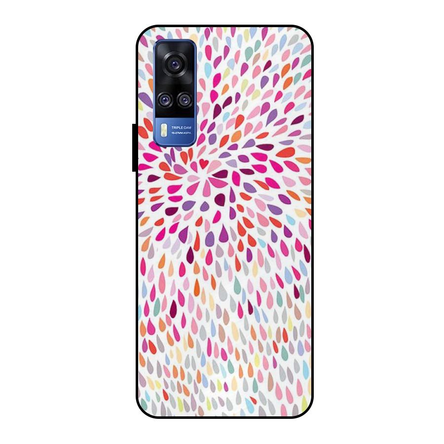 Colorful Decorative Pattern Metal Back Case for Vivo Y51