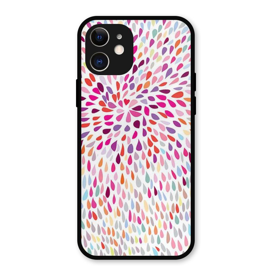 Colorful Decorative Pattern Metal Back Case for iPhone 12