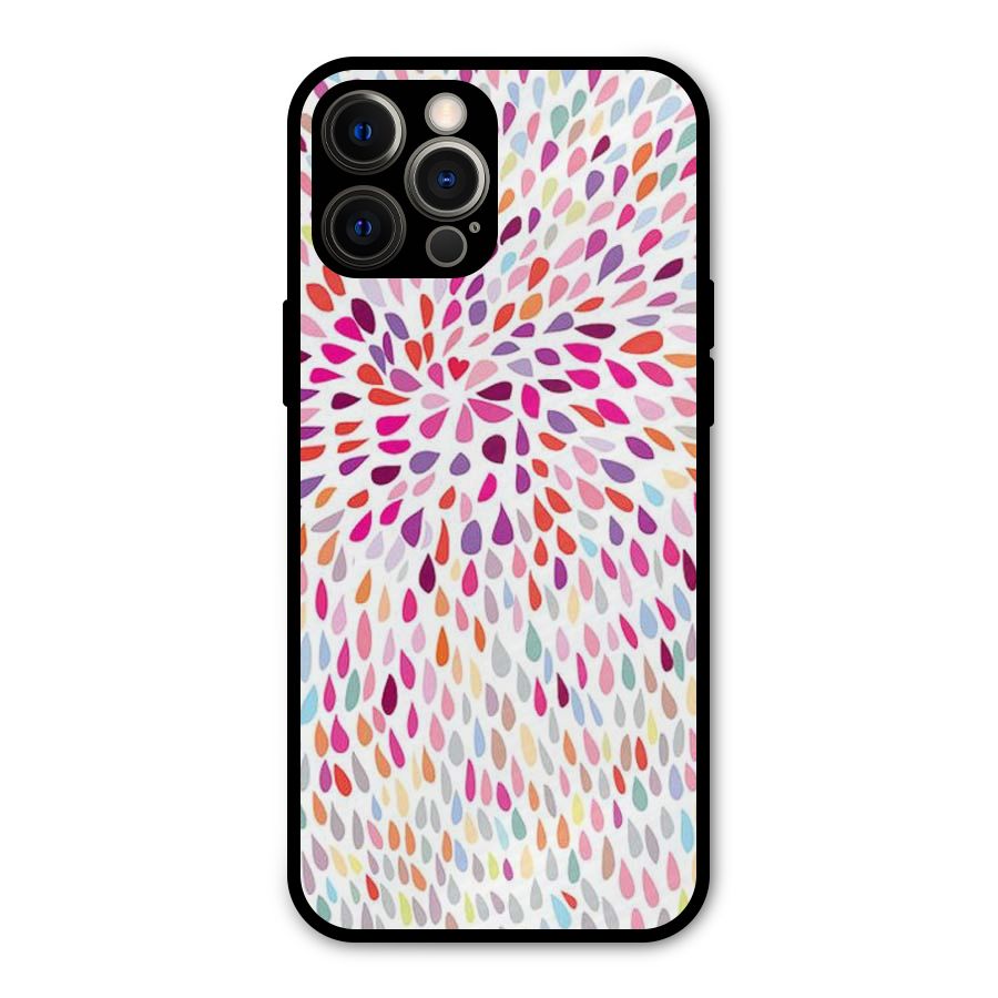 Colorful Decorative Pattern Metal Back Case for iPhone 12 Pro Max