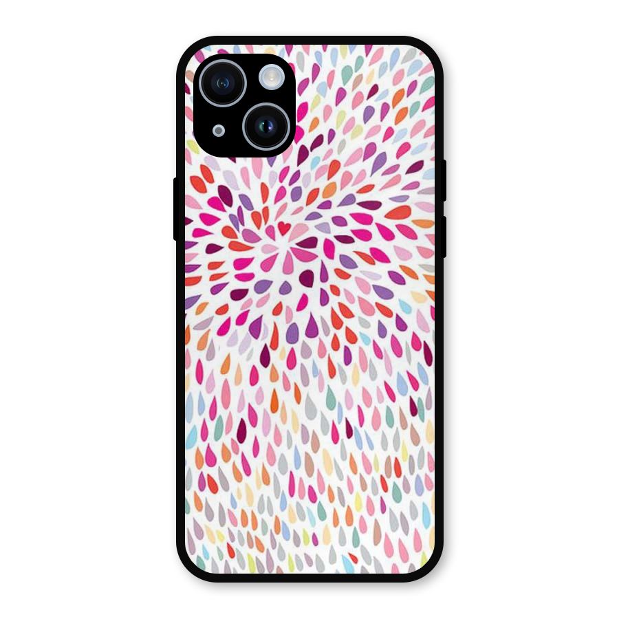 Colorful Decorative Pattern Metal Back Case for iPhone 14