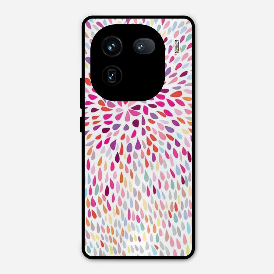 Colorful Decorative Pattern Metal Back Case for iQOO 12