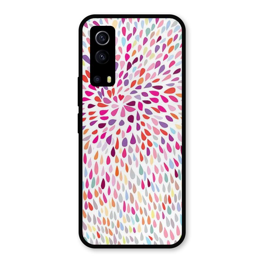 Colorful Decorative Pattern Metal Back Case for iQOO Z3