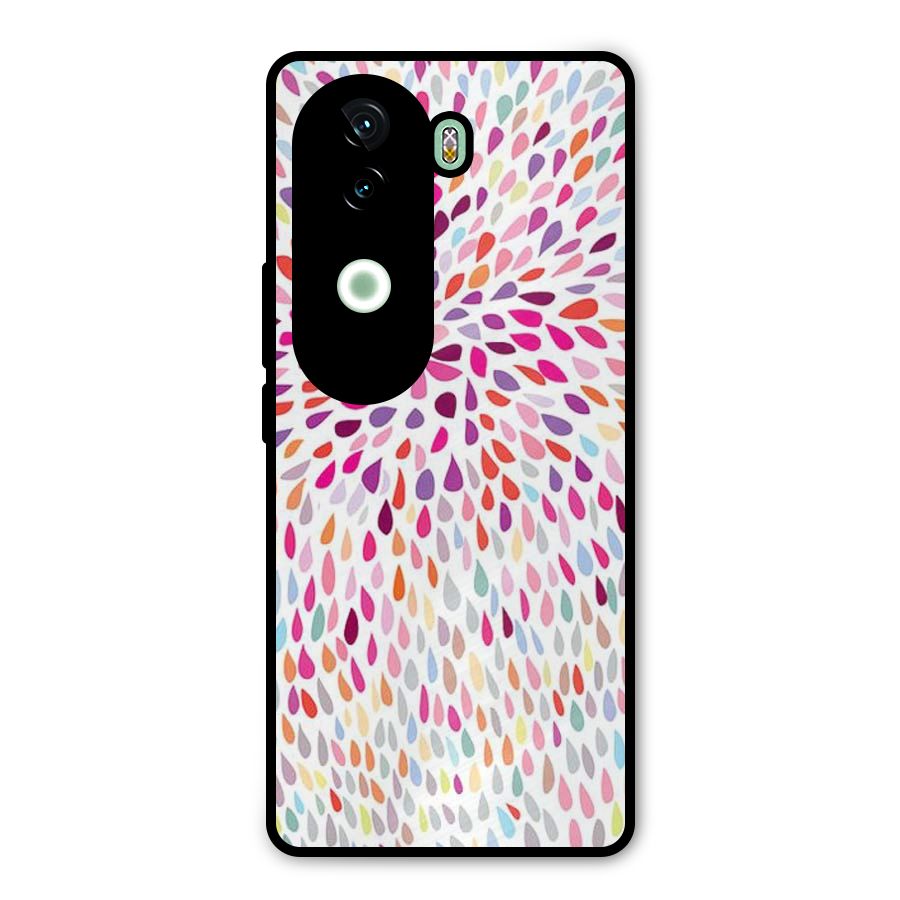 Colorful Decorative Pattern Metal Back Case for iQOO Z9s