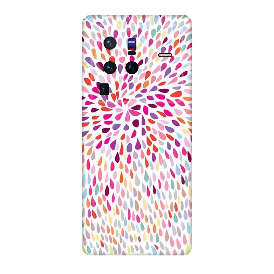 Colorful Decorative Pattern Original Polycarbonate Back Case for Vivo X80