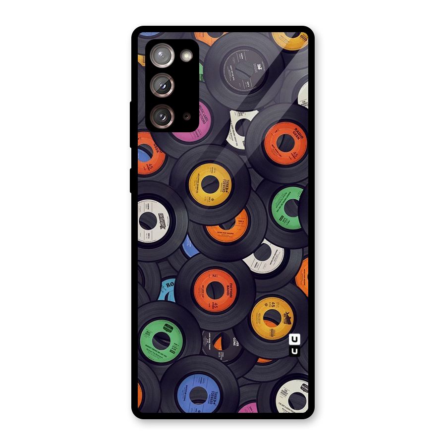 Colorful Disks Glass Back Case for Galaxy Note 20