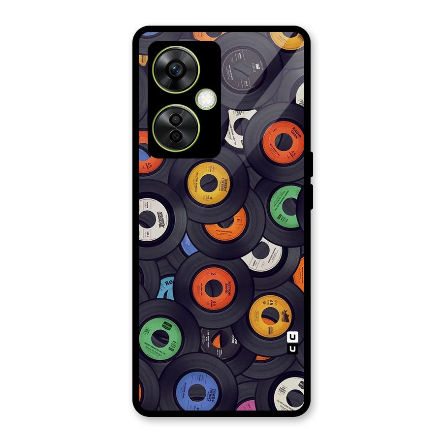 Colorful Disks Glass Back Case for OnePlus Nord CE 3 Lite