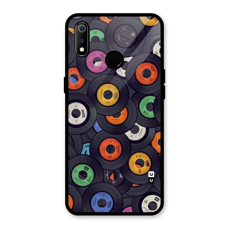 Colorful Disks Glass Back Case for Realme 3