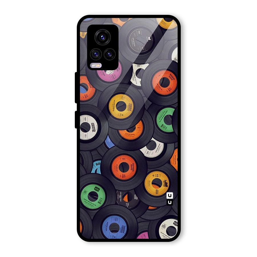 Colorful Disks Glass Back Case for Vivo V20 2021