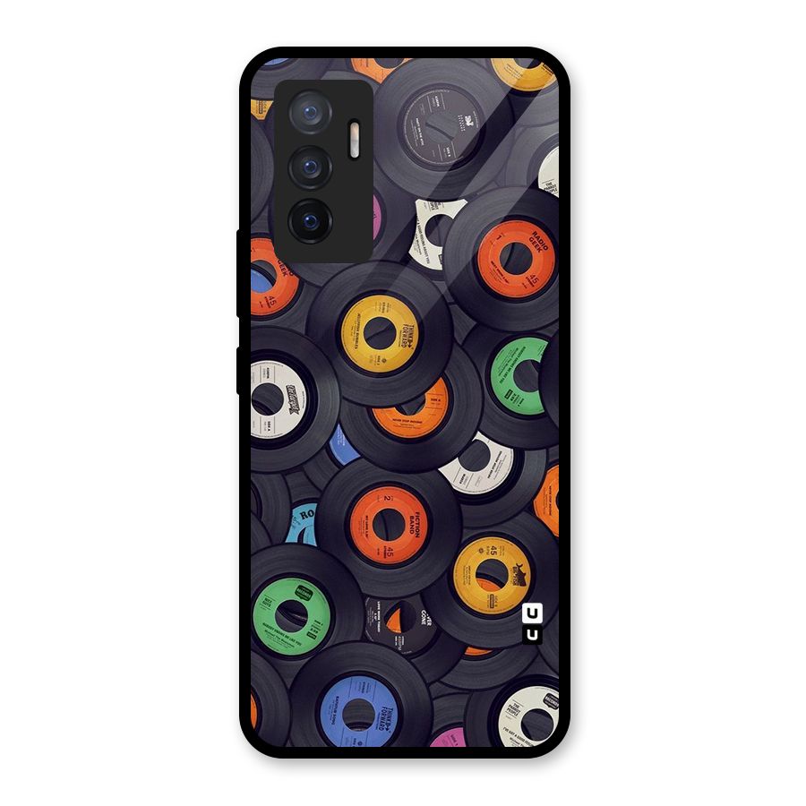 Colorful Disks Glass Back Case for Vivo V23e
