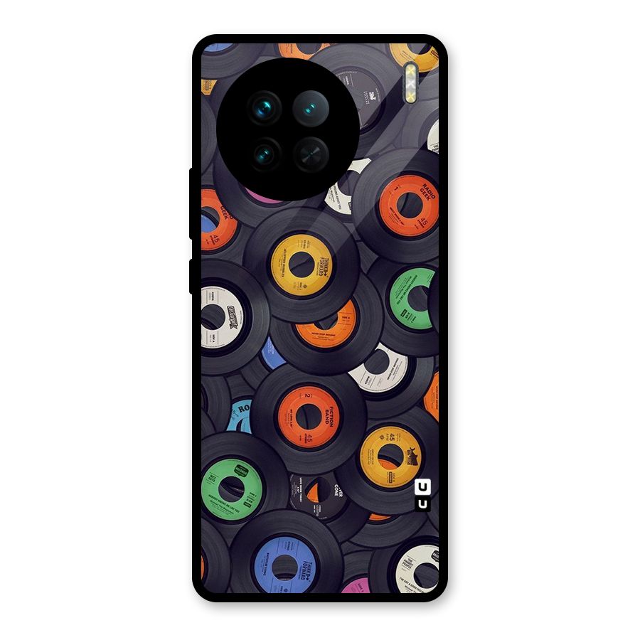 Colorful Disks Glass Back Case for Vivo X90