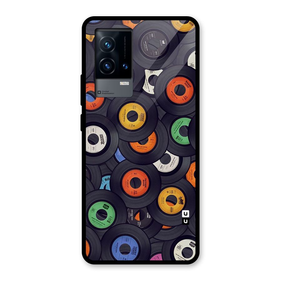 Colorful Disks Glass Back Case for iQOO 9 5G
