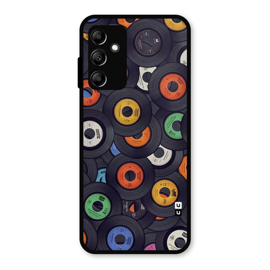 Colorful Disks Metal Back Case for Galaxy A14 5G
