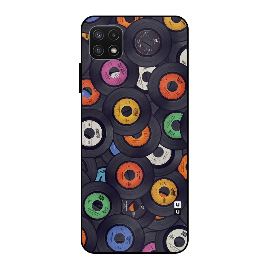 Colorful Disks Metal Back Case for Galaxy A22 5G
