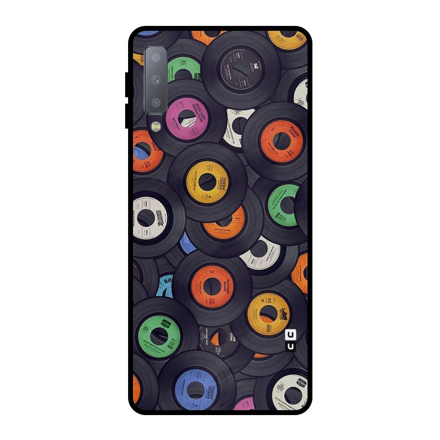 Colorful Disks Metal Back Case for Galaxy A7 (2018)