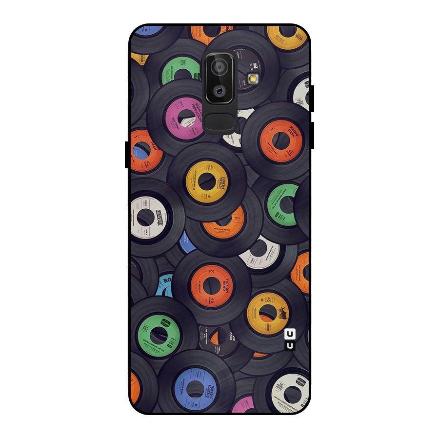 Colorful Disks Metal Back Case for Galaxy J8