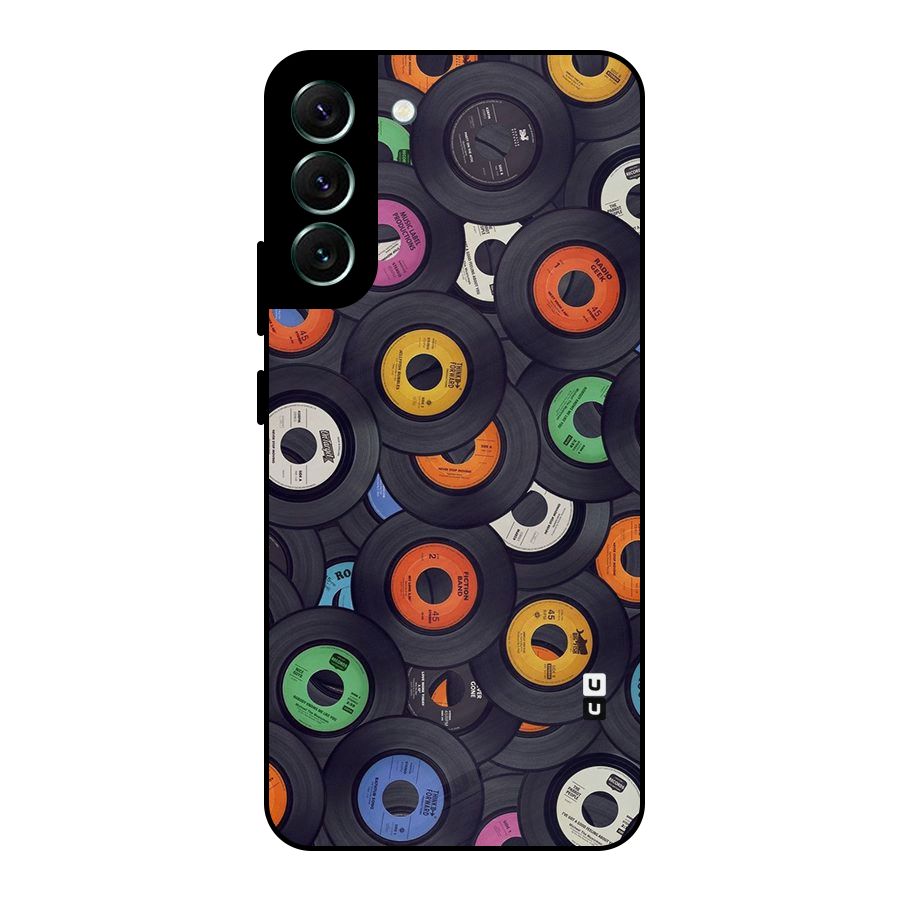 Colorful Disks Metal Back Case for Galaxy S22 Plus 5G