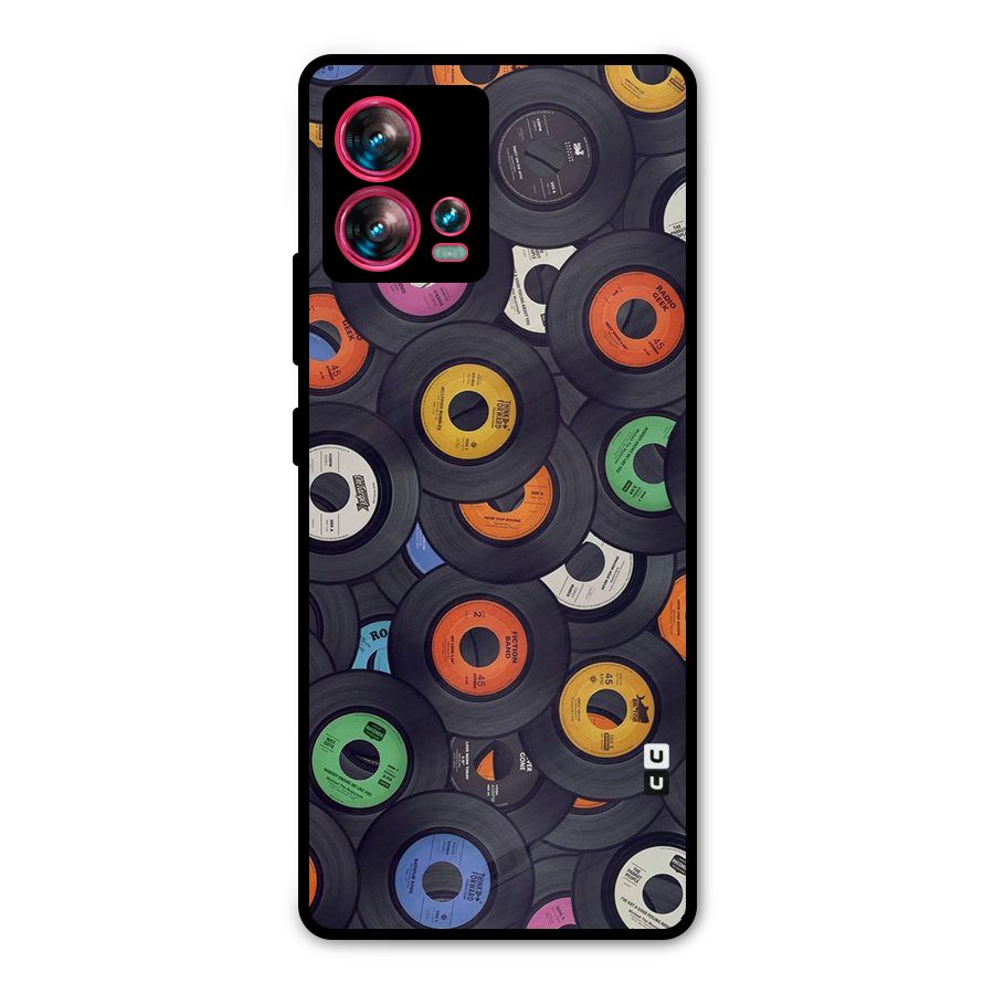 Colorful Disks Metal Back Case for Motorola Edge 30 Fusion