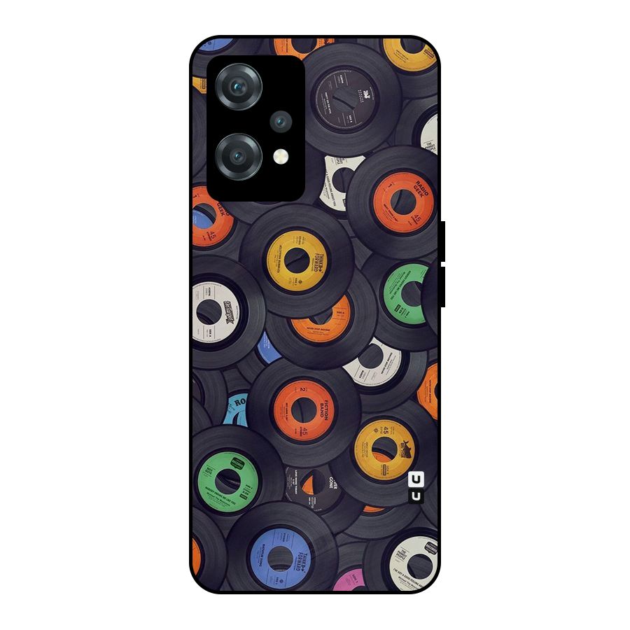 Colorful Disks Metal Back Case for OnePlus Nord CE 2 Lite 5G