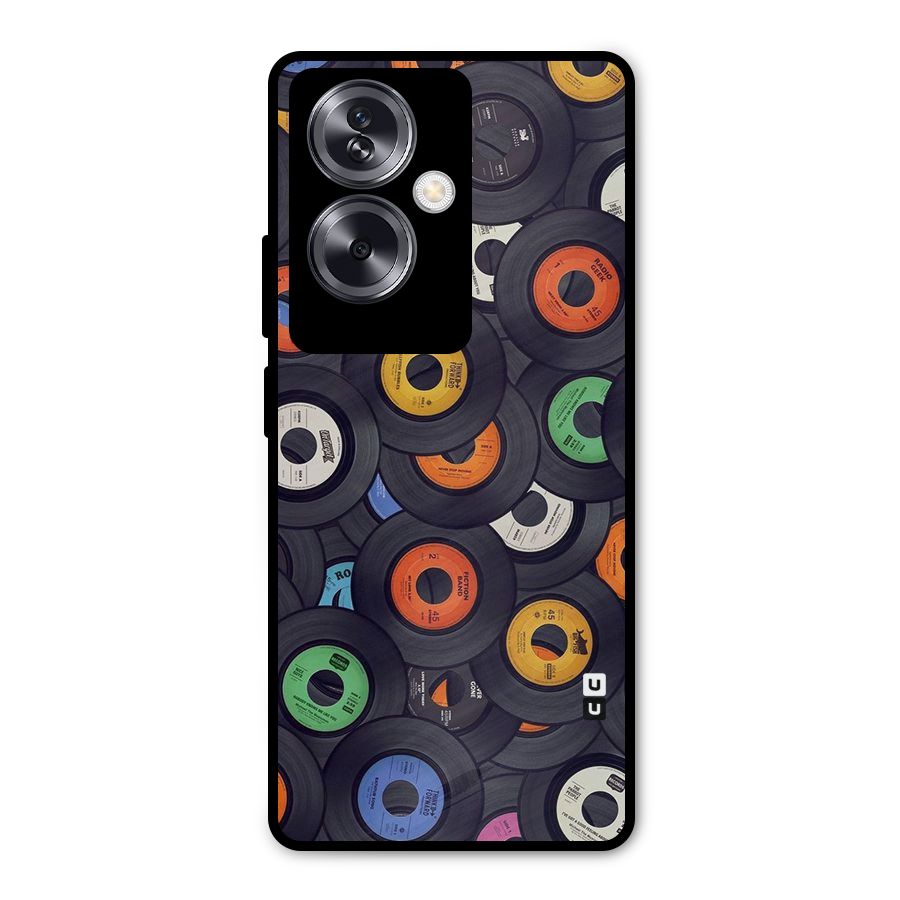 Colorful Disks Metal Back Case for Oppo A79 5G