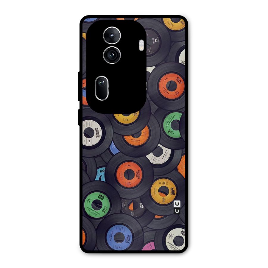 Colorful Disks Metal Back Case for Oppo Reno11 Pro 5G