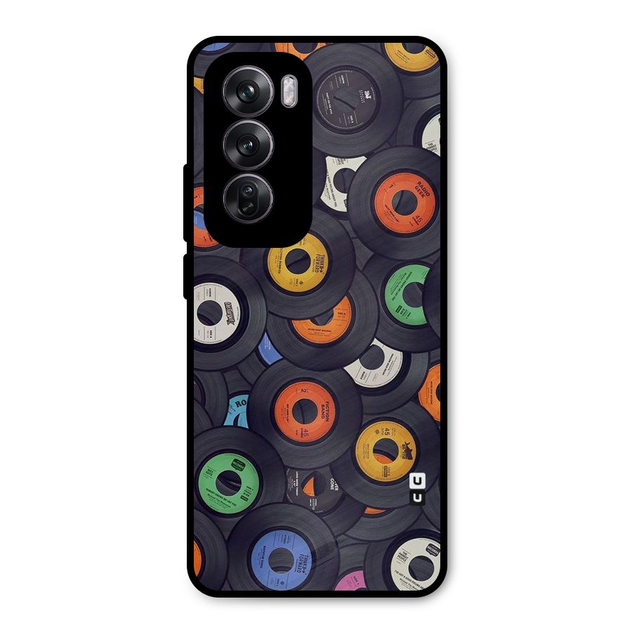 Colorful Disks Metal Back Case for Oppo Reno12 Pro