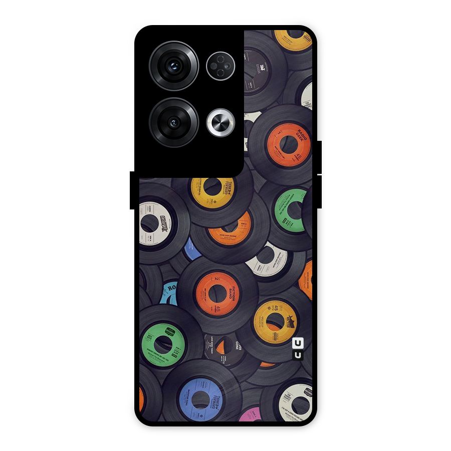 Colorful Disks Metal Back Case for Oppo Reno8 Pro 5G