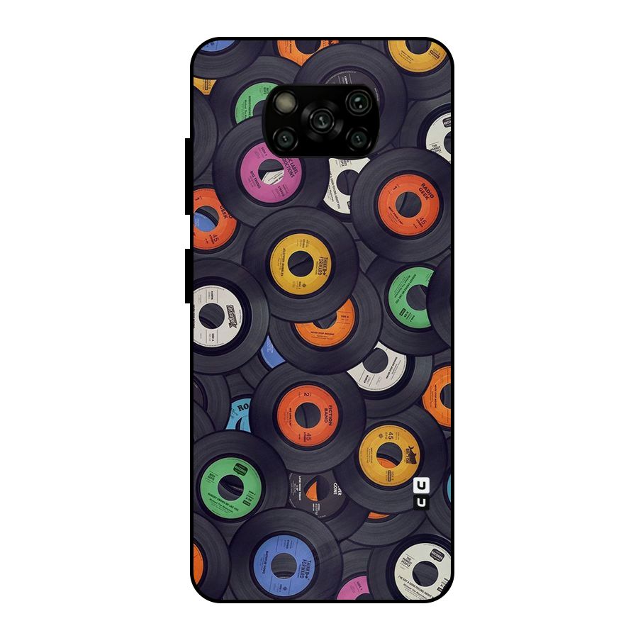 Colorful Disks Metal Back Case for Poco X3