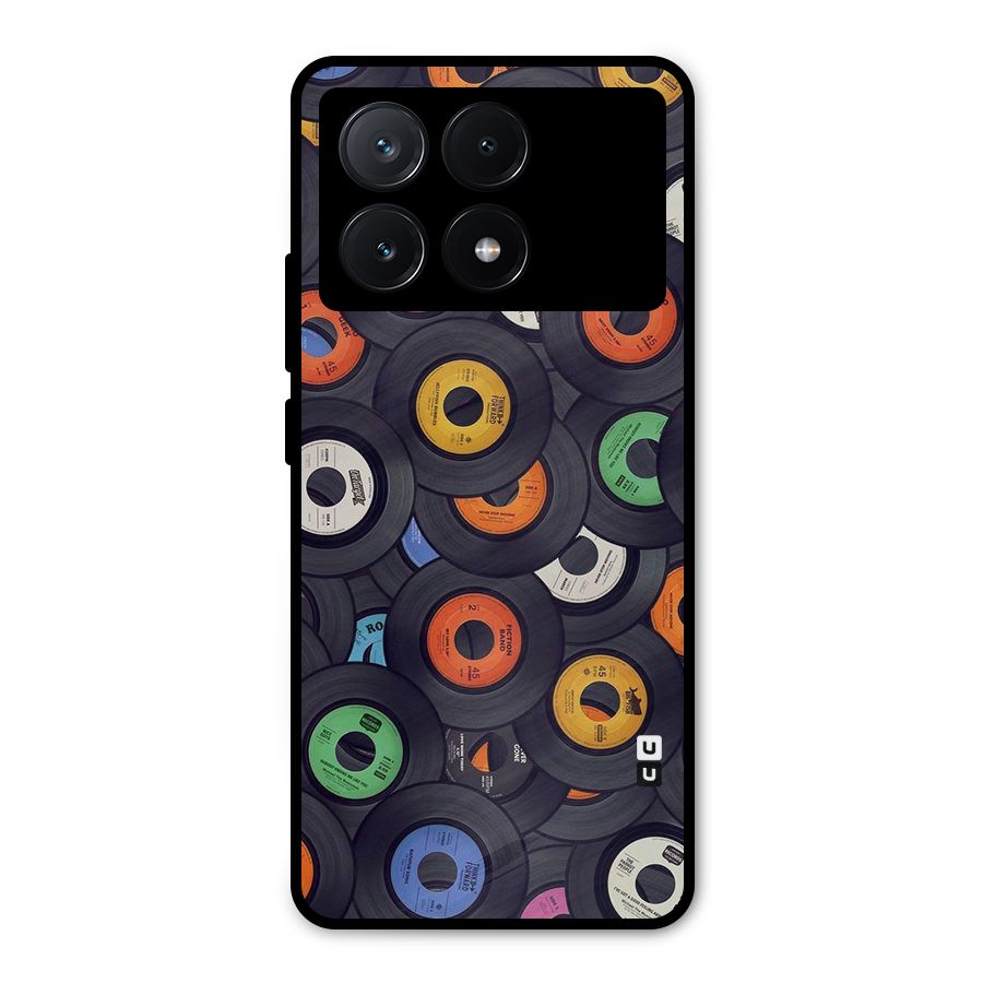 Colorful Disks Metal Back Case for Poco X6 Pro
