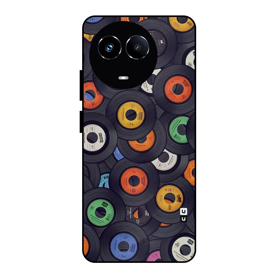 Colorful Disks Metal Back Case for Realme 11 5G