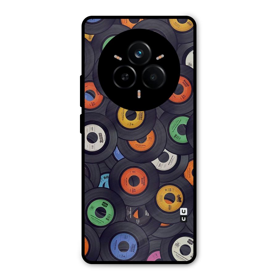 Colorful Disks Metal Back Case for Realme 14 Pro