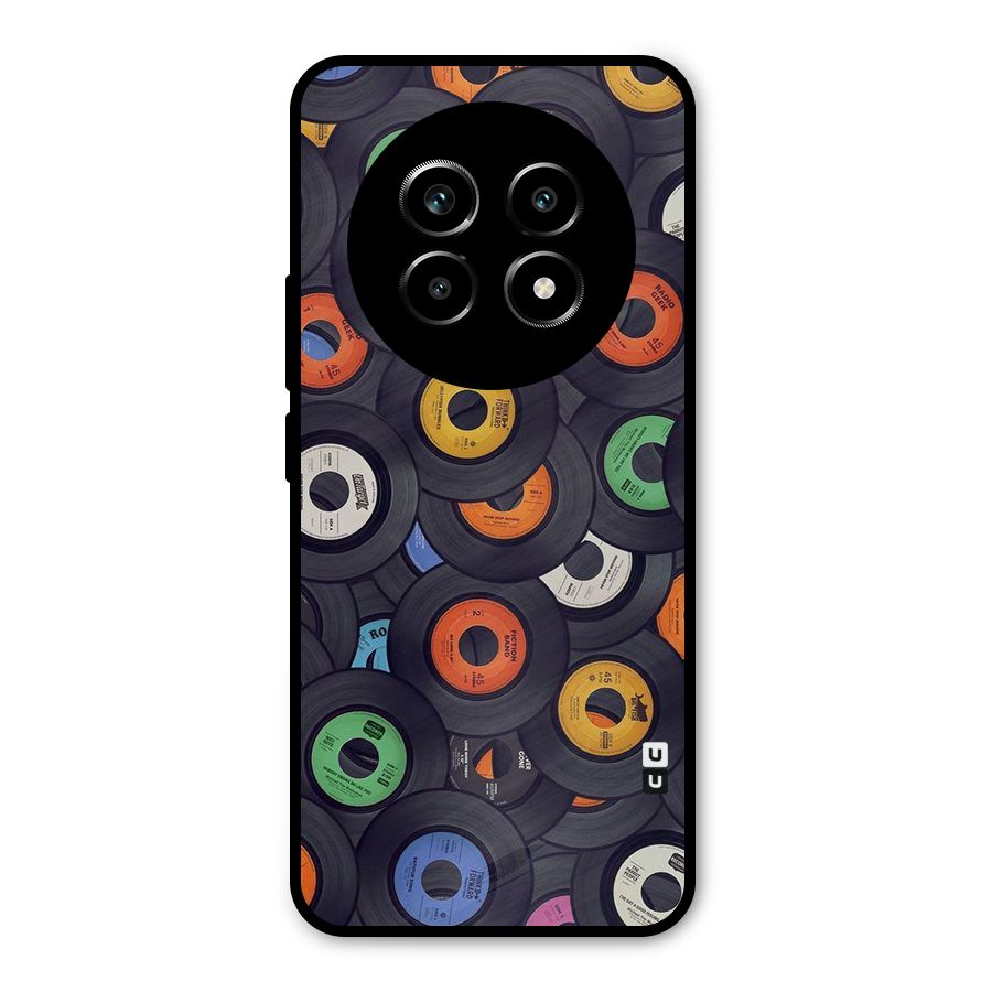 Colorful Disks Metal Back Case for Realme 14 Pro Lite