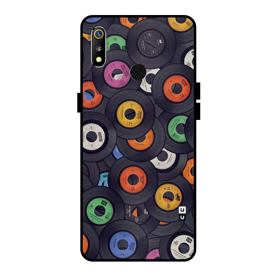 Colorful Disks Metal Back Case for Realme 3i
