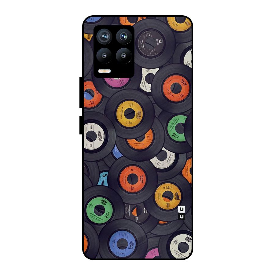Colorful Disks Metal Back Case for Realme 8 Pro