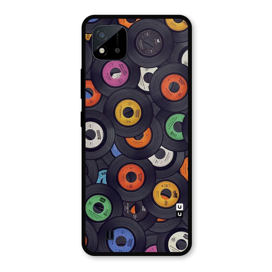 Colorful Disks Metal Back Case for Realme C11 2021