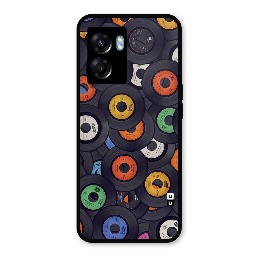 Colorful Disks Metal Back Case for Realme Narzo 50 5G