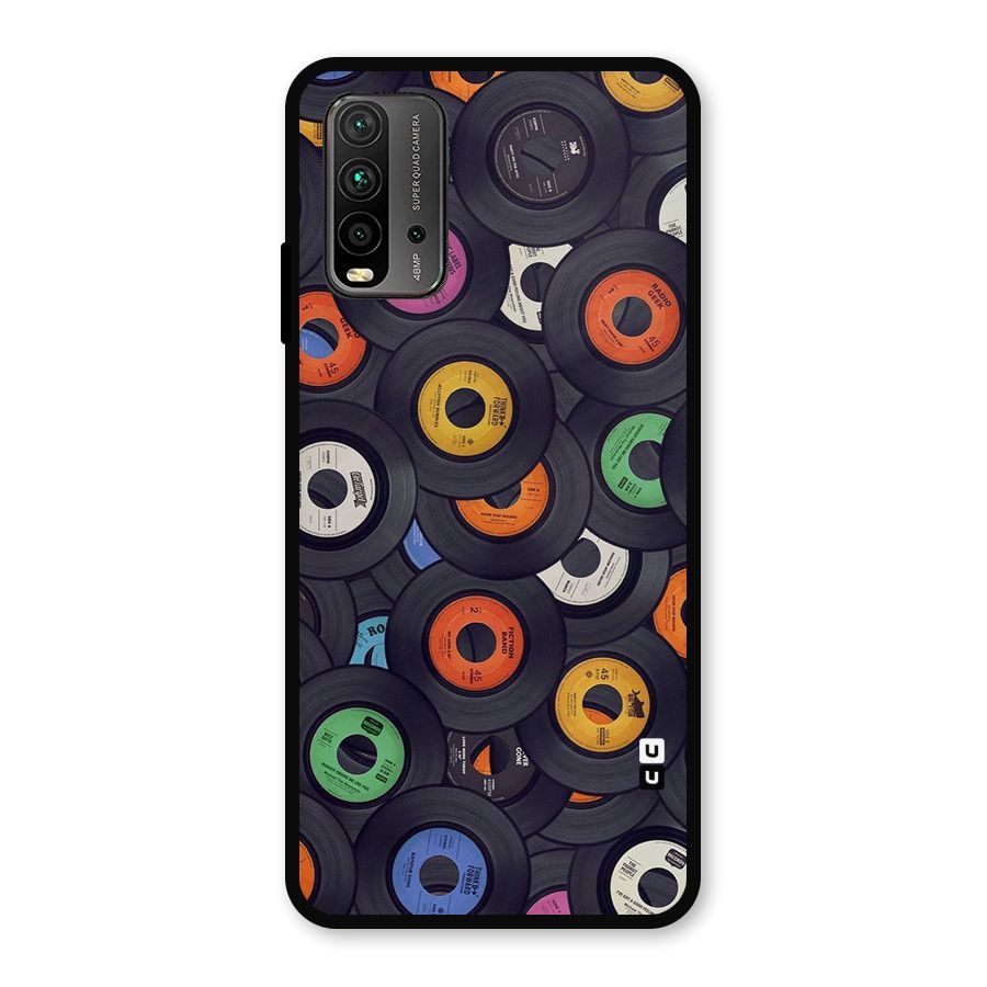 Colorful Disks Metal Back Case for Redmi 9 Power