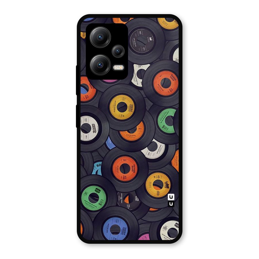 Colorful Disks Metal Back Case for Redmi Note 12 5G