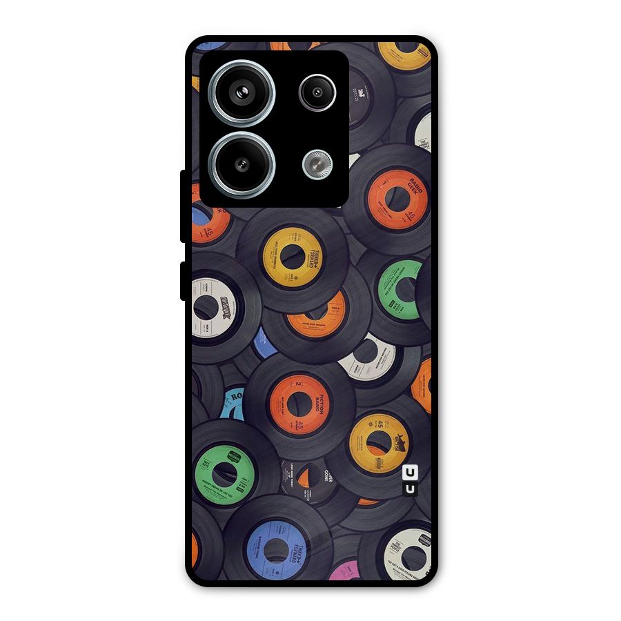 Colorful Disks Metal Back Case for Redmi Note 13 Pro 5G