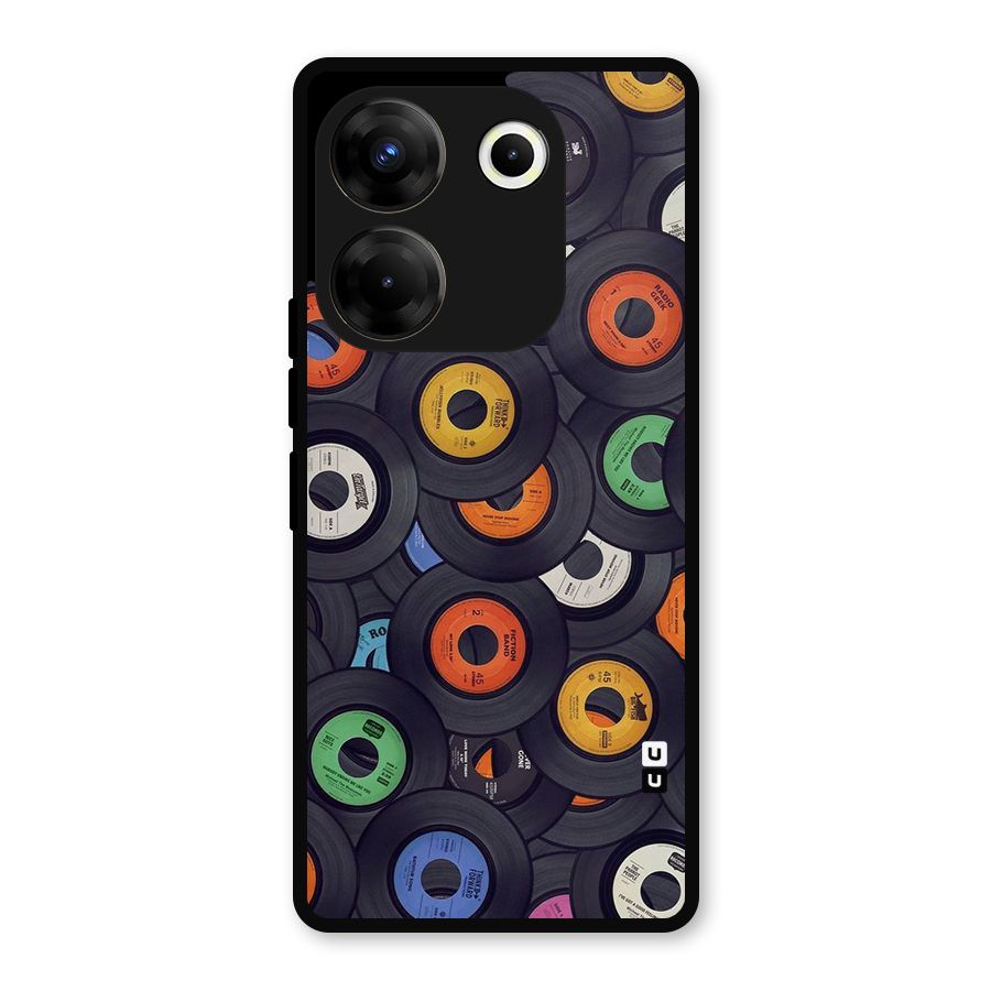 Colorful Disks Metal Back Case for Tecno Camon 20