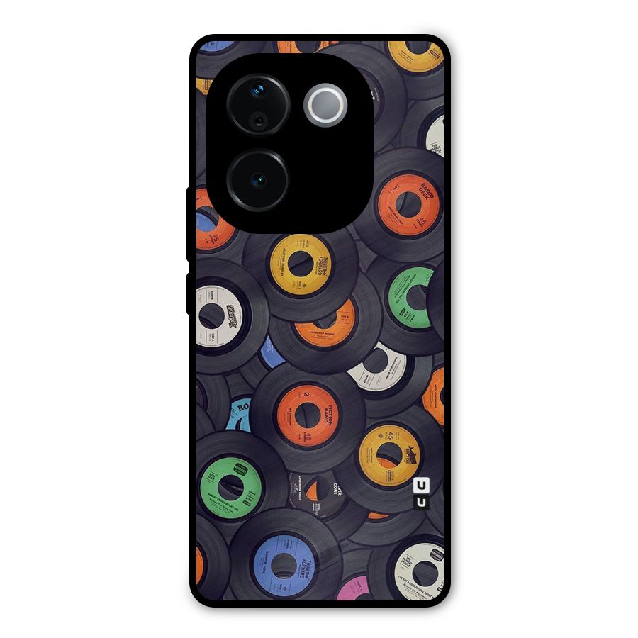 Colorful Disks Metal Back Case for Vivo T3 Pro