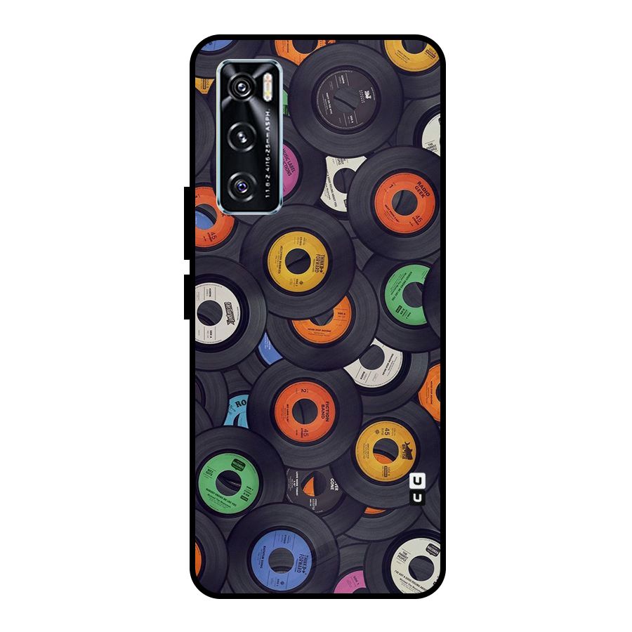 Colorful Disks Metal Back Case for Vivo V20 SE