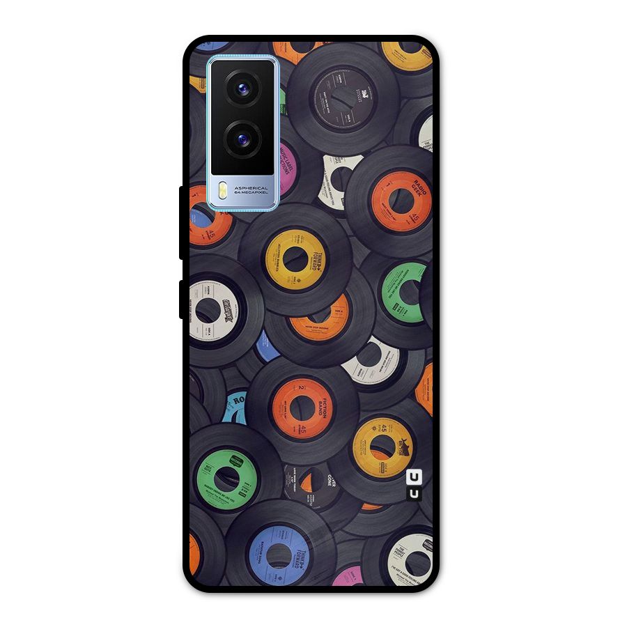 Colorful Disks Metal Back Case for Vivo V21e 5G