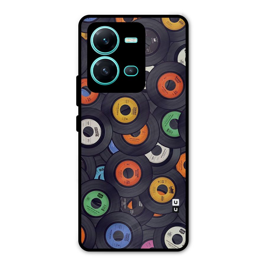 Colorful Disks Metal Back Case for Vivo V25